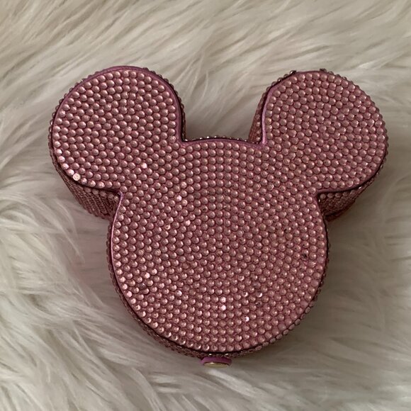 BAUBLE BAR X DISNEY Bejeweled Mickey Mouse Travel Jewelry Case in Pink - Picture 5 of 6
